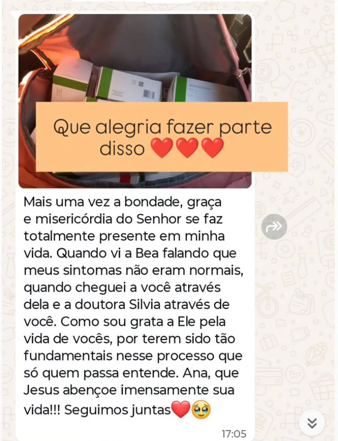 Depoimento de paciente — gratidão pela jornada